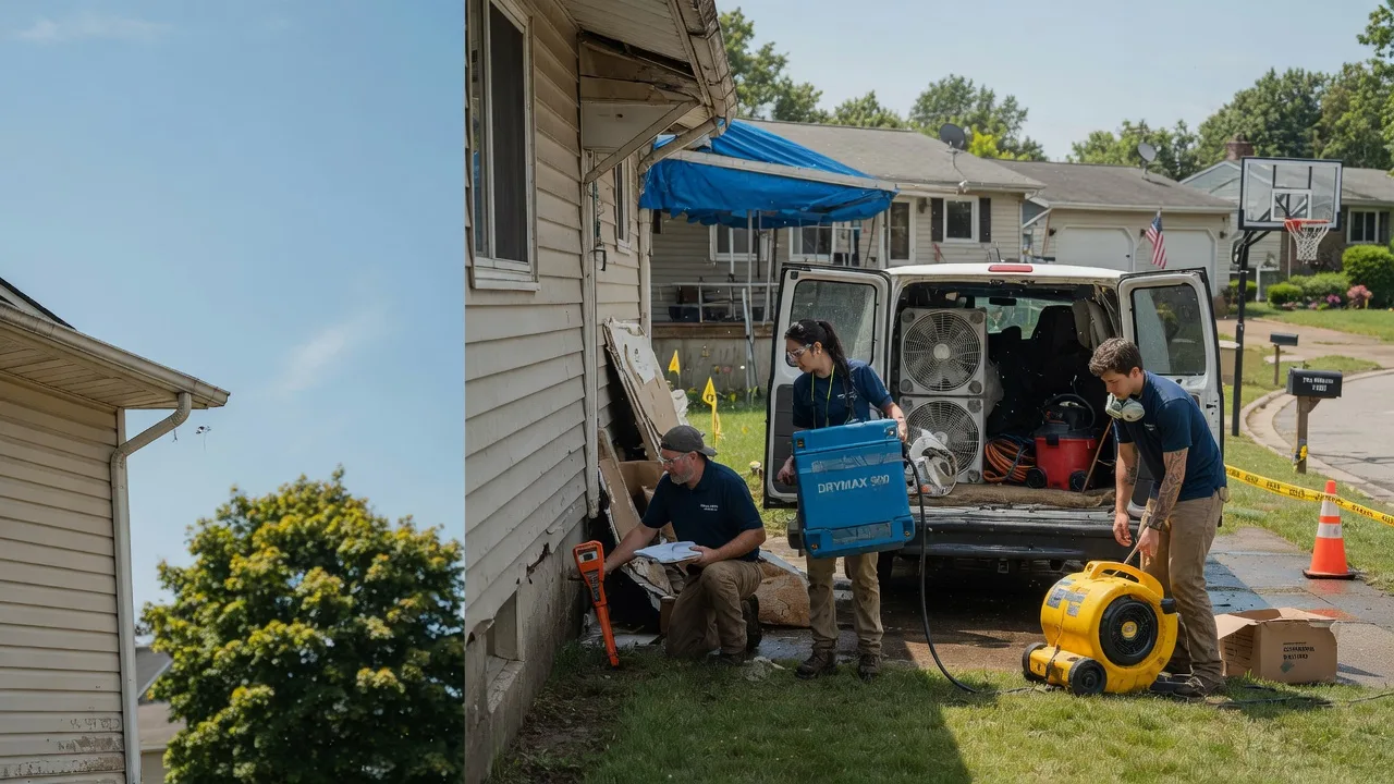 Ceiling Leak Cleanup in Rayland, OH near me